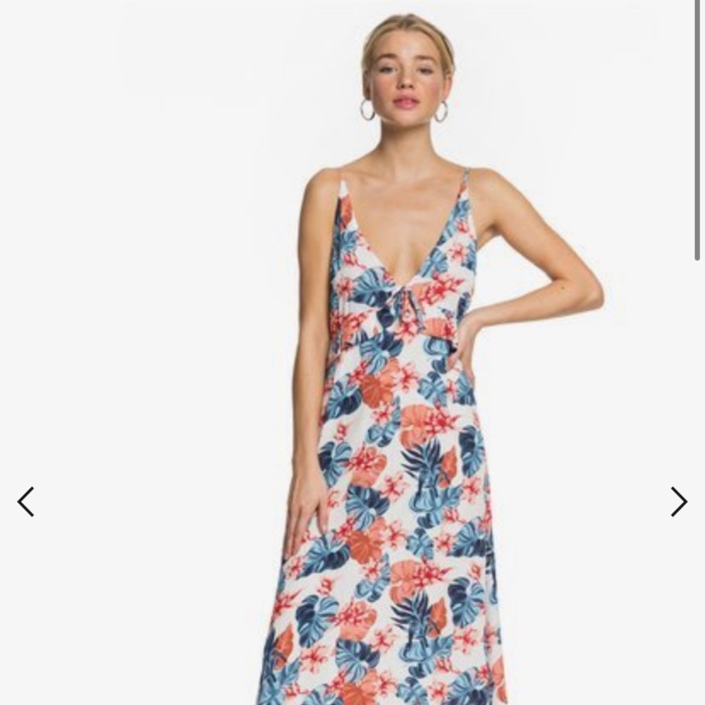 Roxy Floral Close to the Sea Midi sundress Med